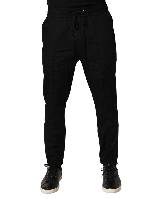 Dolce & Gabbana 100% Cotton joggers in black