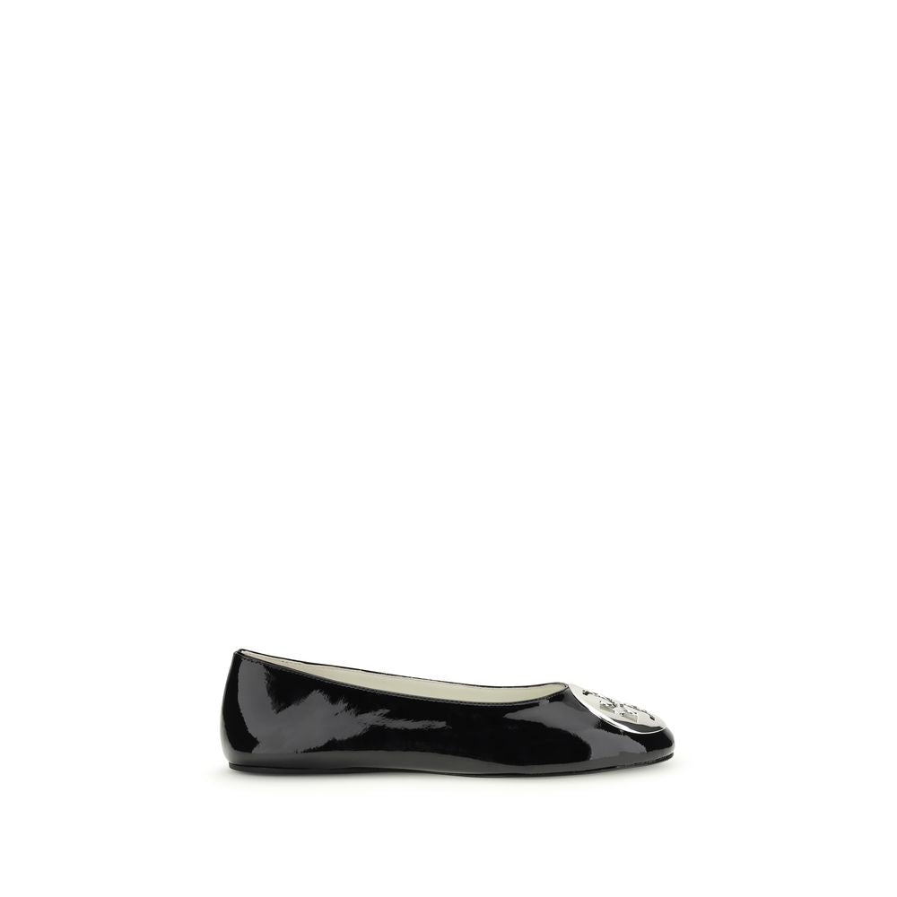 Tory Burch 100% Calf Leather Bos Taurus ballet flat in black