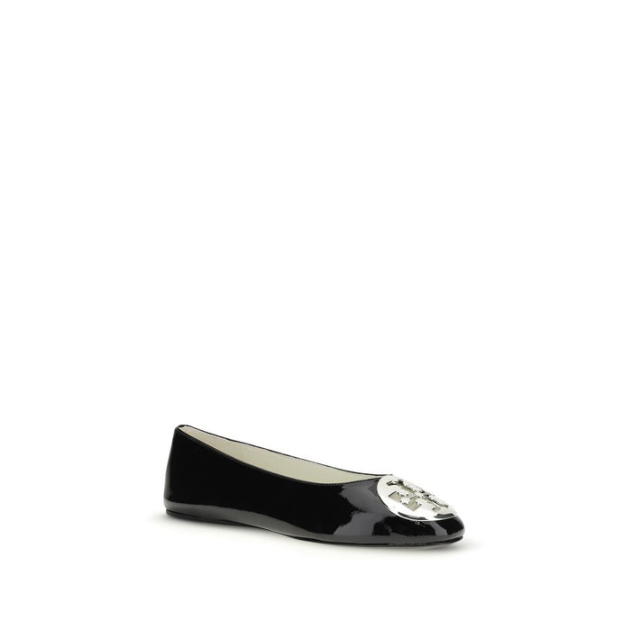 Tory Burch 100% Calf Leather Bos Taurus ballet flat in black — view 2
