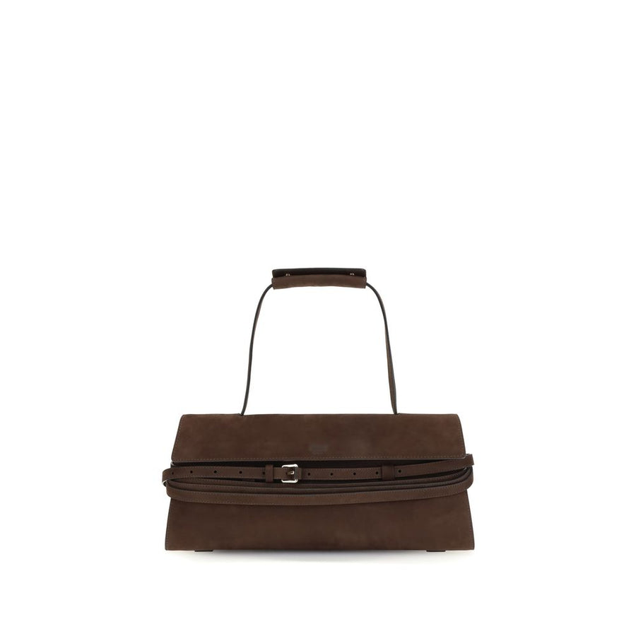 Moschino 100% Calf Leather Bos Taurus shoulder bag in brown