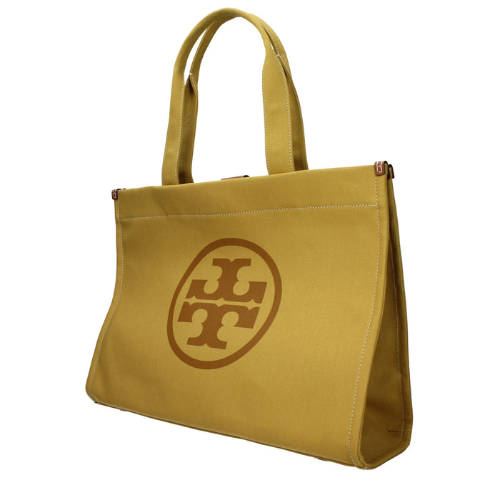 Tory Burch Fabric tote bag in yellow — view 2