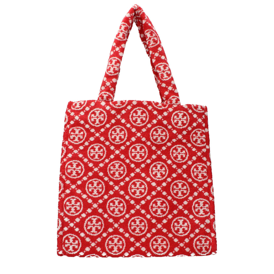Tory Burch Cotton-blend tote bag in red
