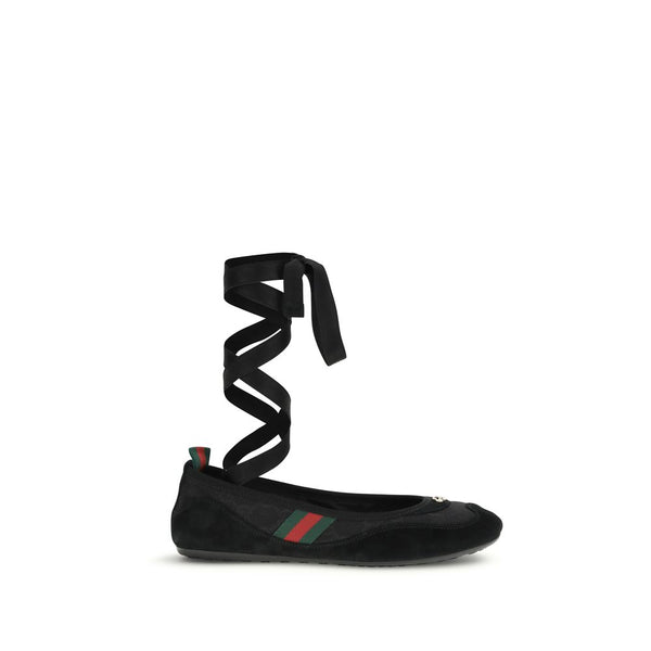 Gucci 100% Fabric ballet flat in black