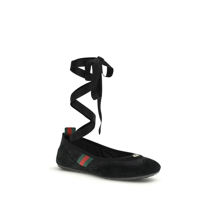 Gucci 100% Fabric ballet flat in black — view 2