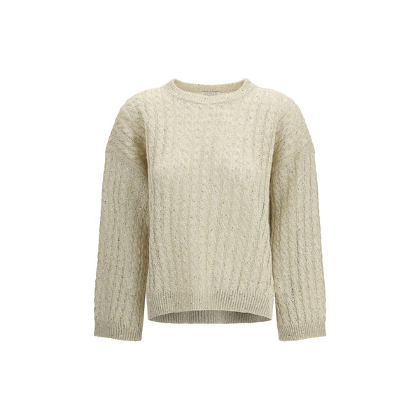 Beige Linen Sweatshirt Clothing
