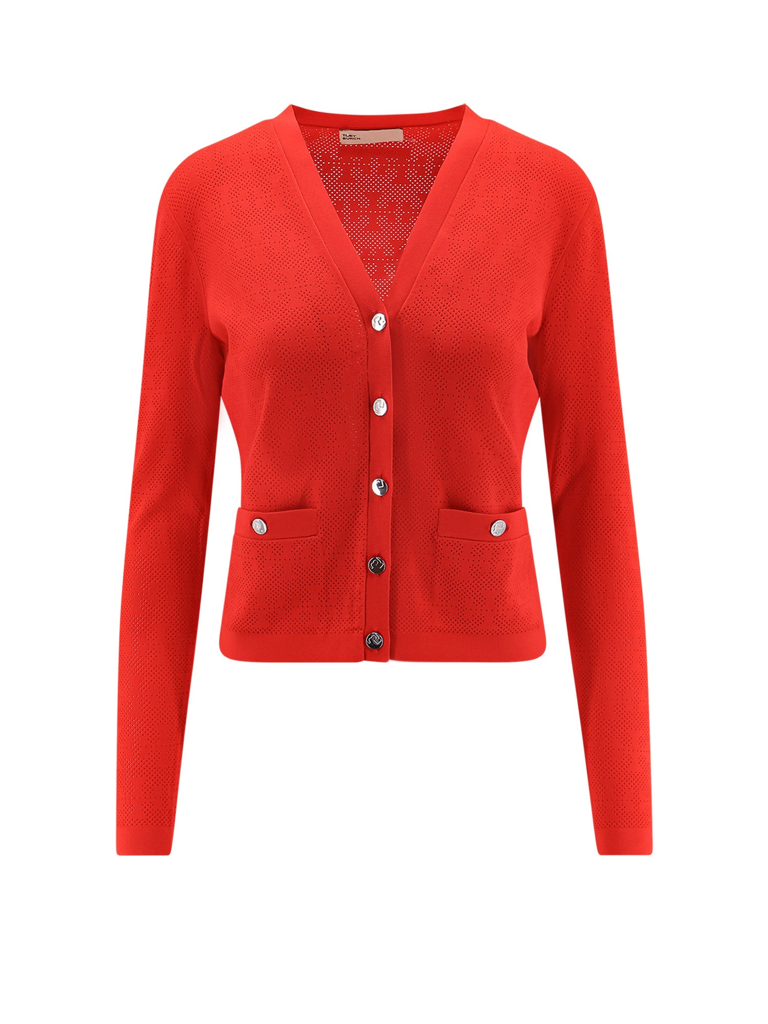 Tory Burch Sweaters Blazing Red Viscosa Poliestere