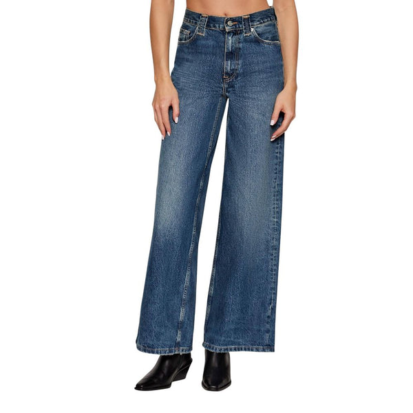 Blue Recycled Cotton Relaxed Fit Jeans Clothing
