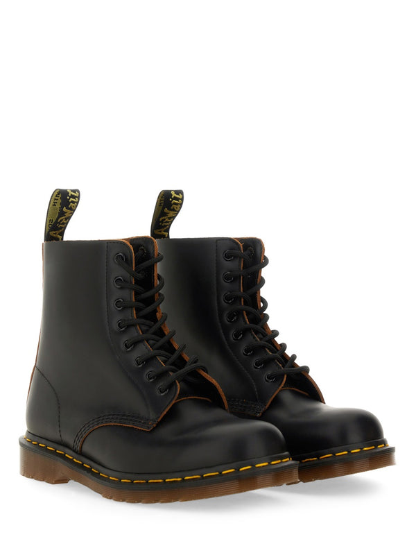 1460 Vintage Black Leather Boots