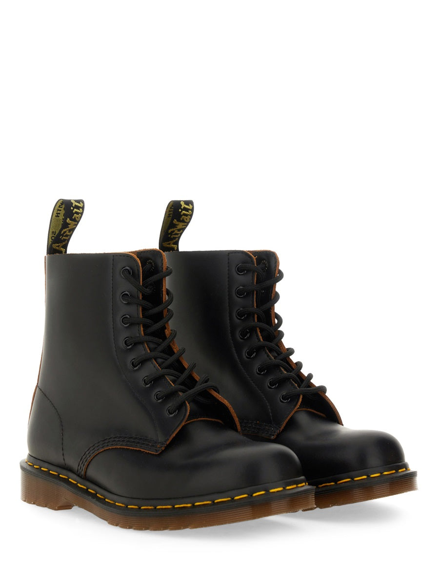 1460 Vintage Black Leather Boots