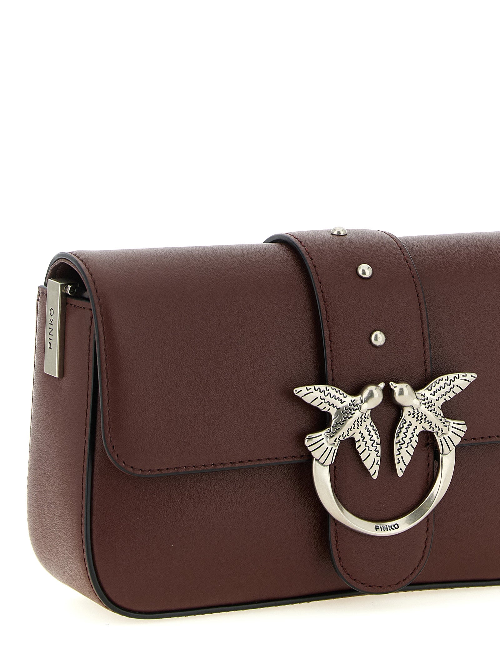 Mini Love Slouchy shoulder bag Bordeaux Cow Leather (bos Taurus)