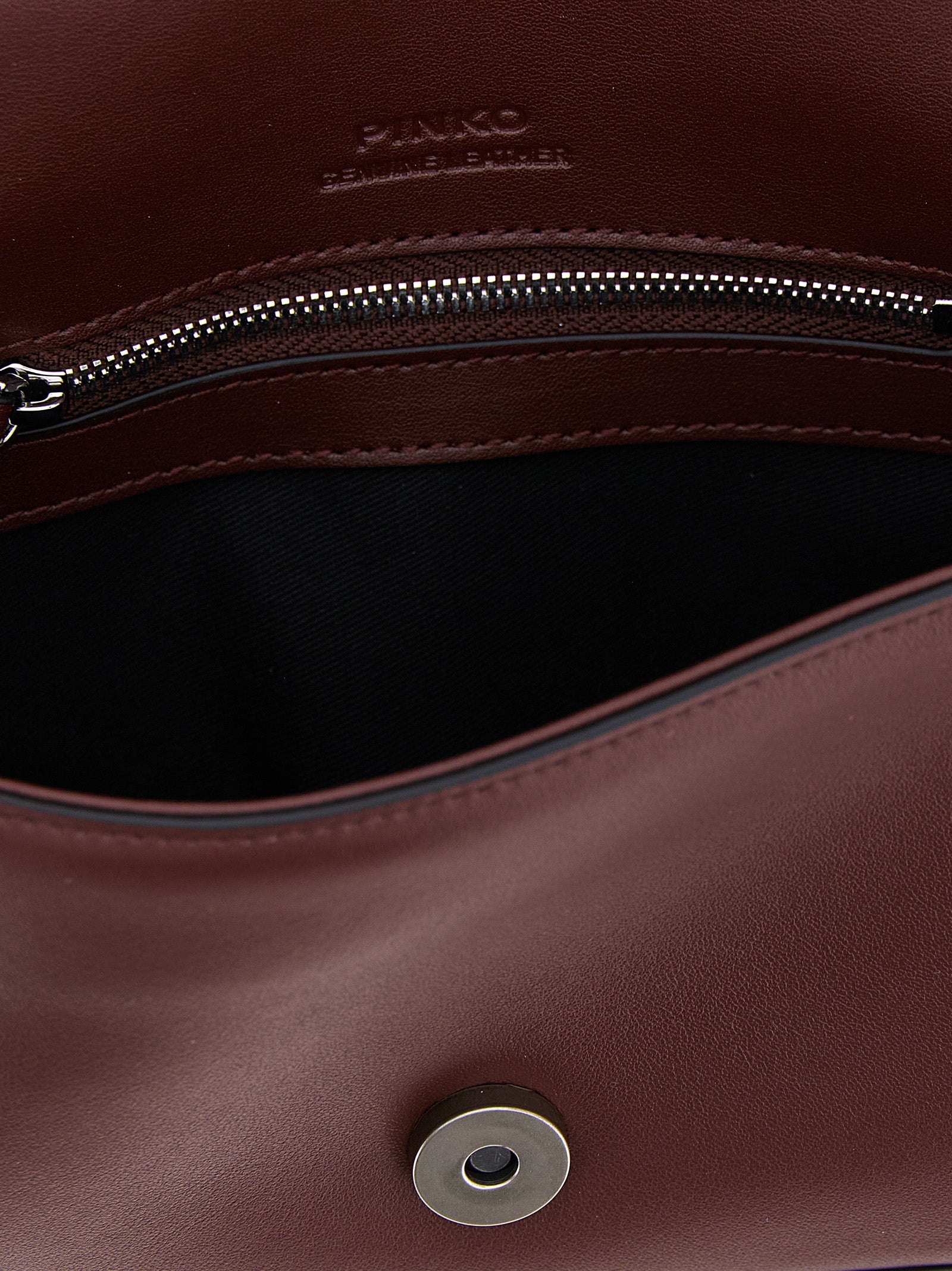Mini Love Slouchy shoulder bag Bordeaux Cow Leather (bos Taurus)