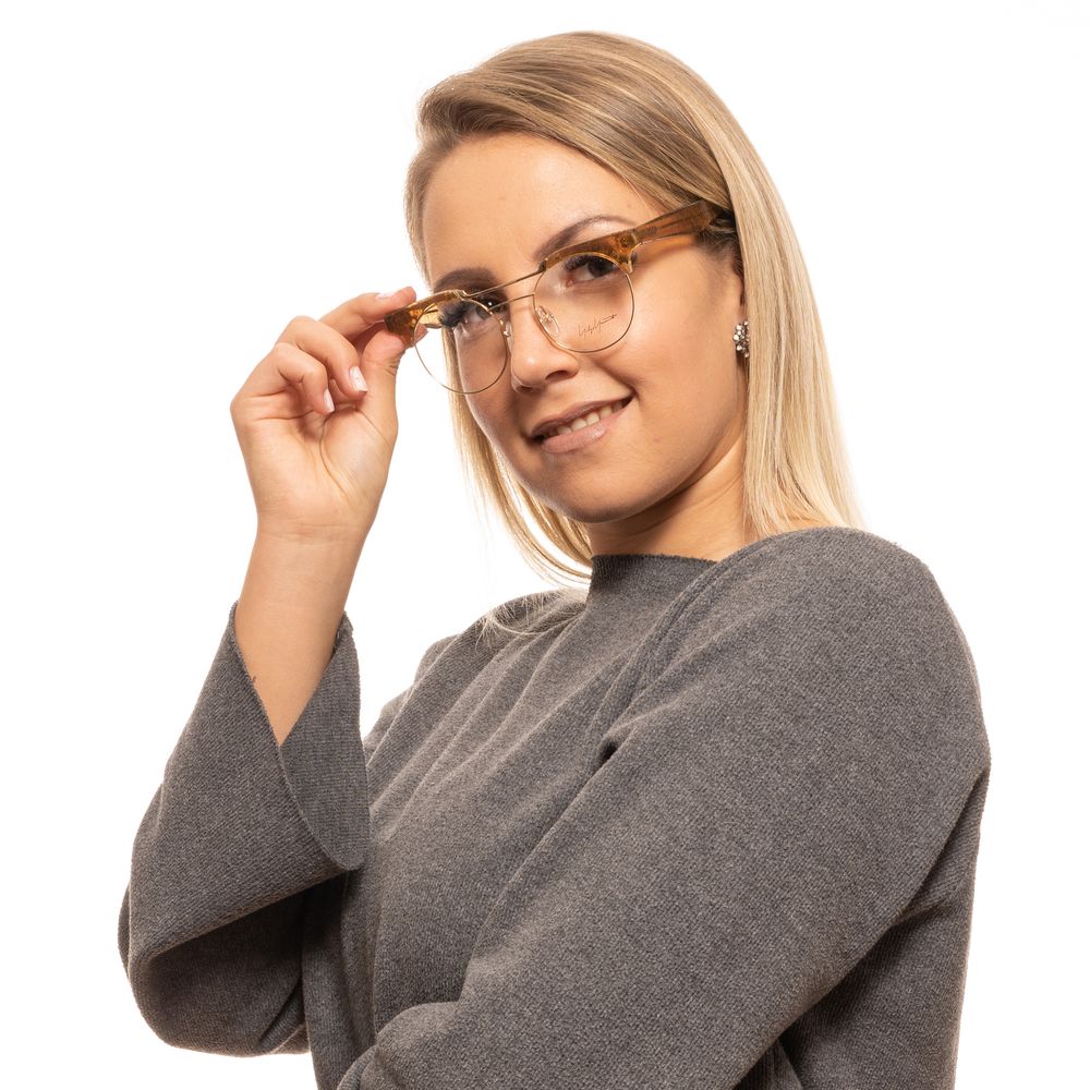 Gold Metal & Plastic Glasses (frames) Accessory