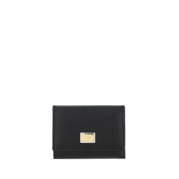 Dolce & Gabbana 100% Calf Leather Bos Taurus wallet in black