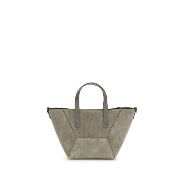 Brunello Cucinelli 100% Calf Leather Bos Taurus shoulder bag in brown