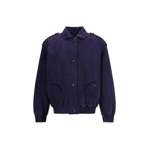 Blazé Milano 100% Lamb Suede jacket in navy