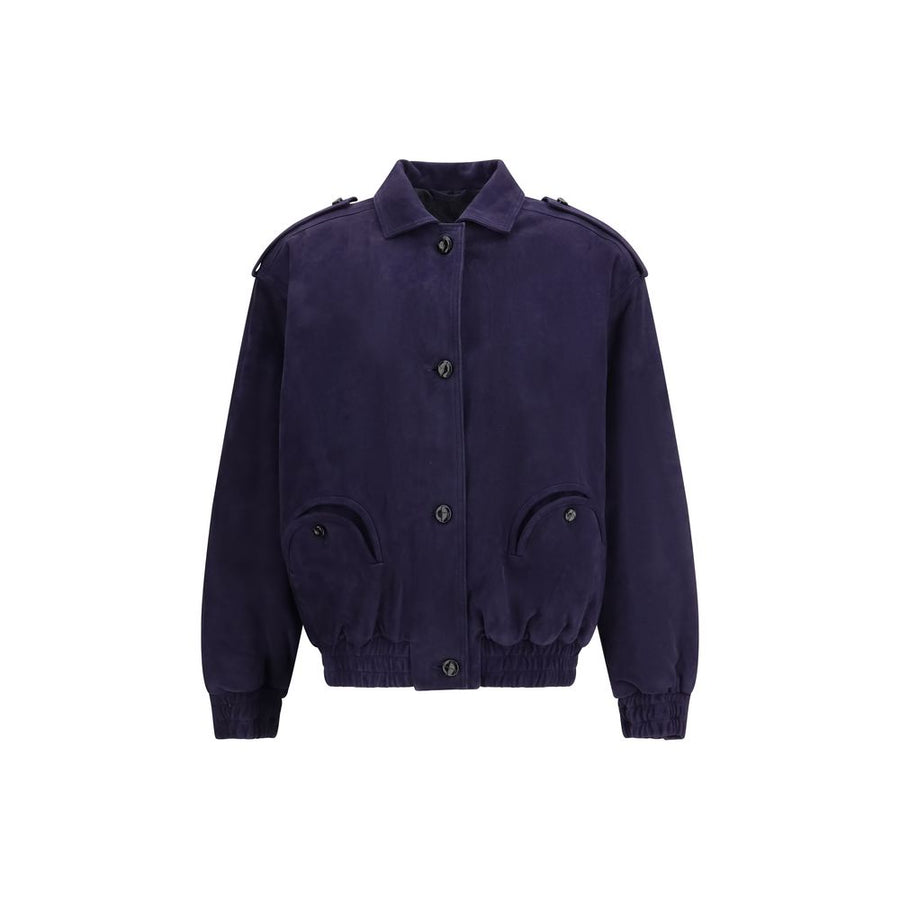 Blazé Milano 100% Lamb Suede jacket in navy