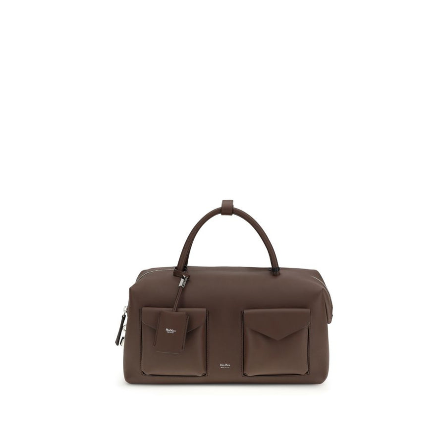 Max Mara 100% Calf Leather Bos Taurus handbag in brown