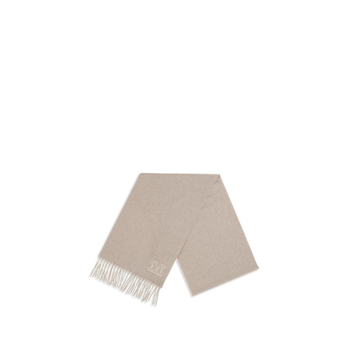 Max Mara 100% Cashmere scarf in beige — view 2