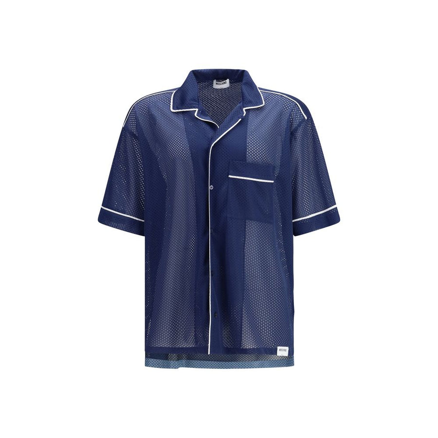 Moschino 100% Polyester shirt in navy