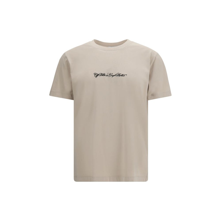 Off-White 100% Cotton t-shirt in beige