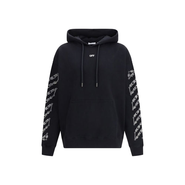 Off-White 100% Cotton hoodie in black