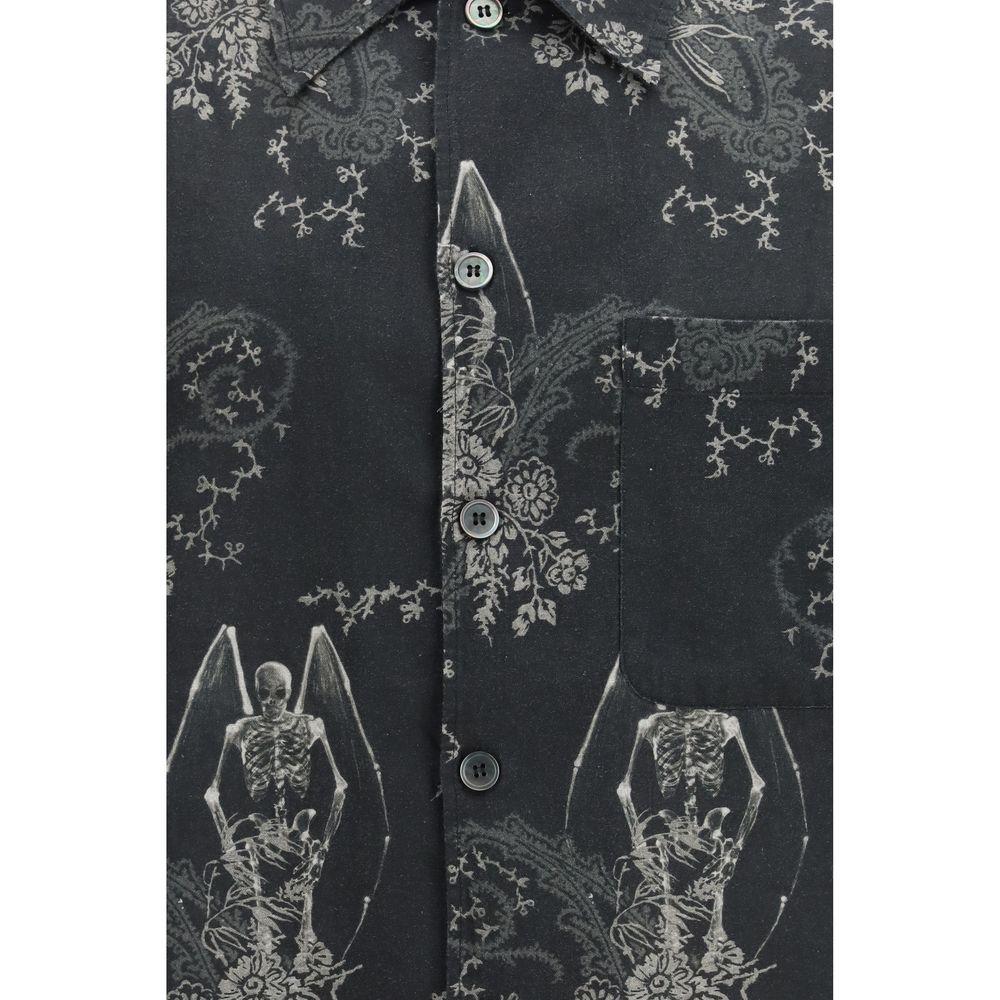 Our Legacy 55% Cotton 45% Linen shirt in gray — view 3