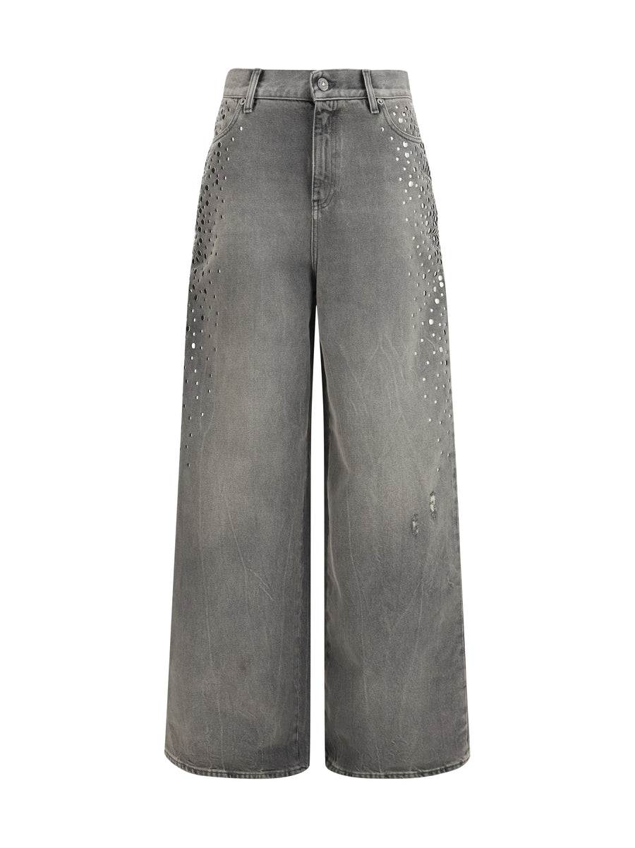 Jeans Melody Grey Cotton