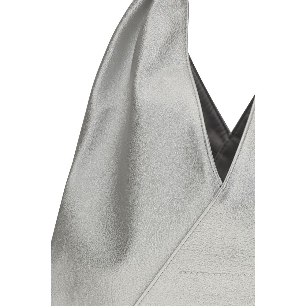 Silver Polyethylene Handbag Bag