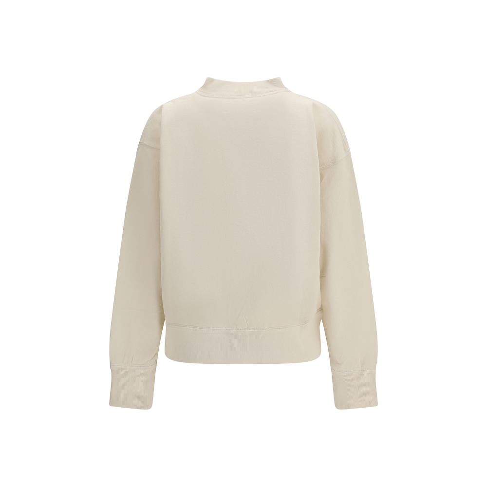 Marant Etoile 88% Cotton sweatshirt in beige — view 2