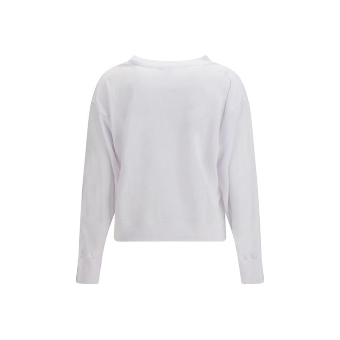 Marant Etoile 100% Linen sweatshirt in white — view 2