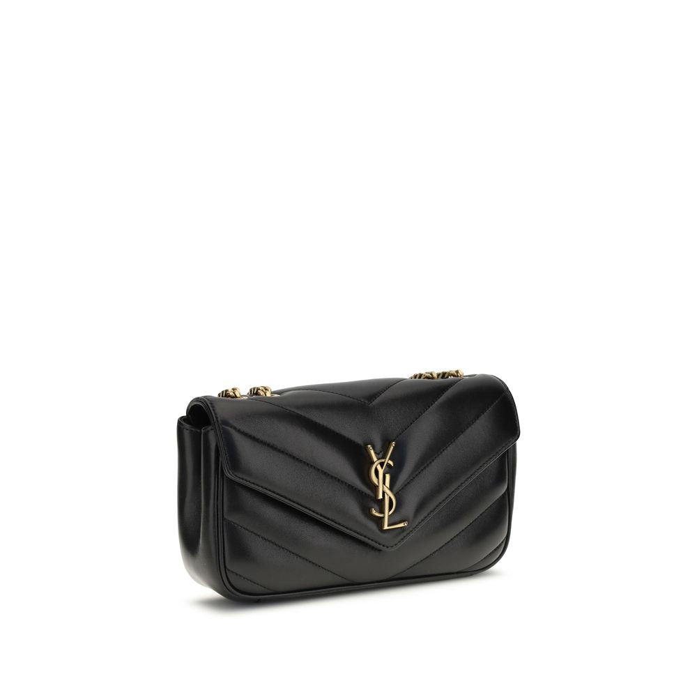 Saint Laurent 100% Lamb shoulder bag in black — view 2