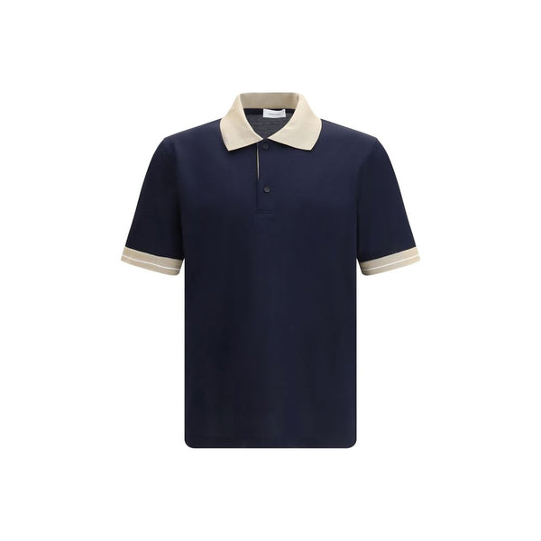 Ferragamo 100% Cotton polo shirt in navy