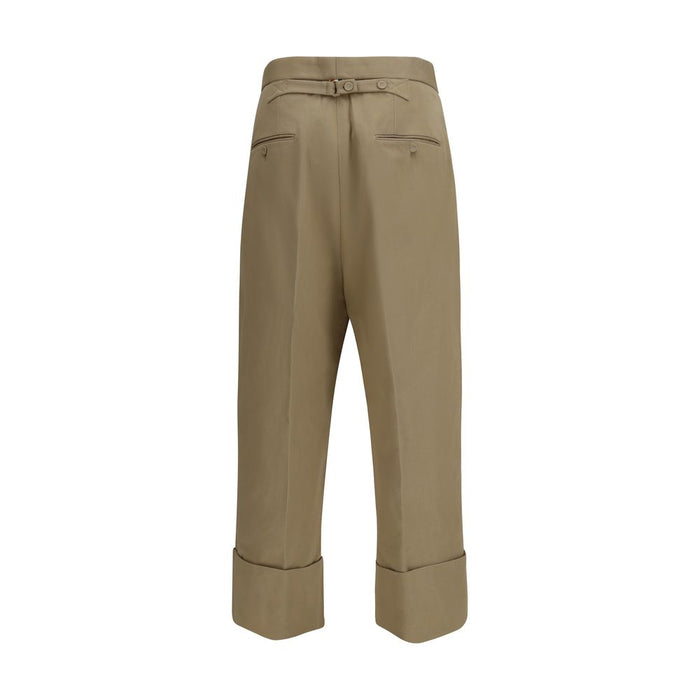 Thom Browne 100% Cotton trousers in beige — view 2
