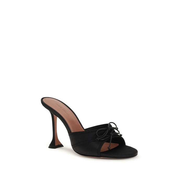 Amina Muaddi 100% Fabric mule in black — view 2