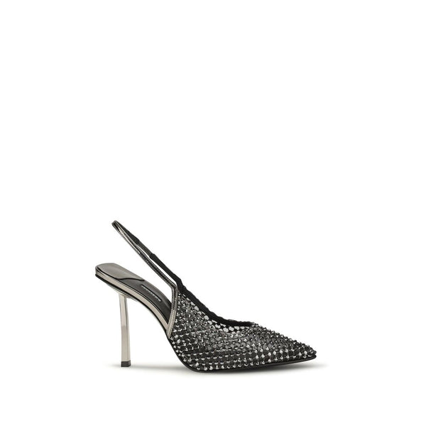 Le Silla Upper: 100% Nylon. Sole: 100% Calf Leather (Bos Taurus) heel in black