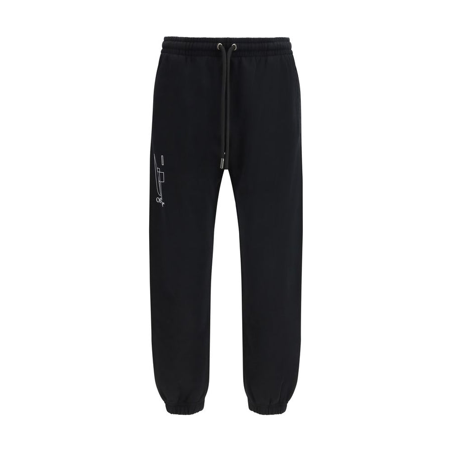 Off-White 100% Cotton joggers in black