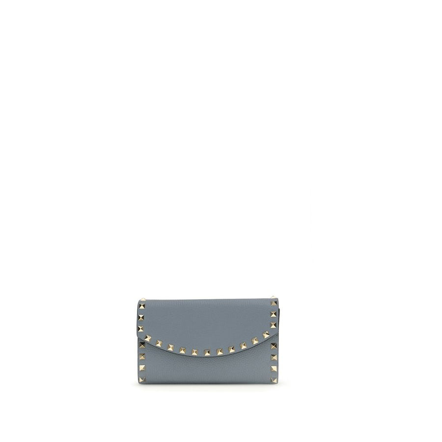 Valentino Garavani 100% Calf Leather Bos Taurus wallet in blue