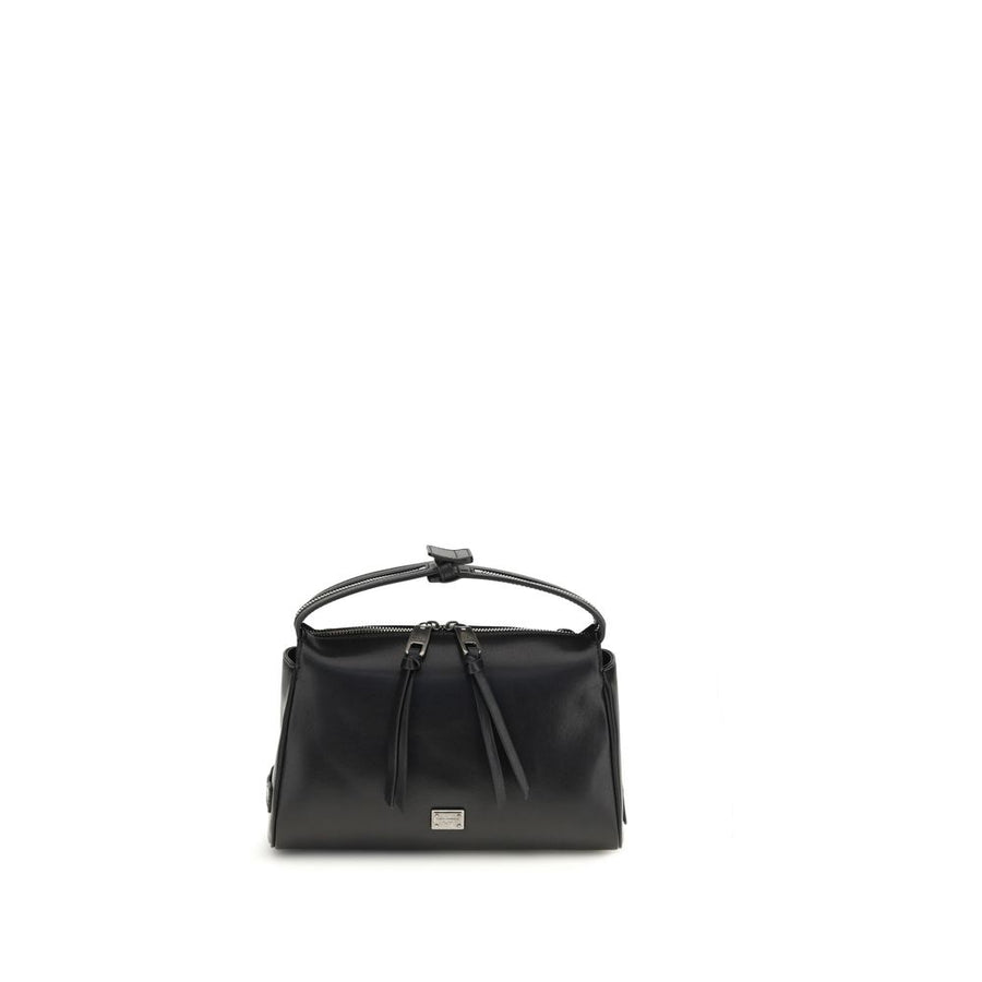 Dolce & Gabbana 100% Calf Leather Bos Taurus top handle bag in black