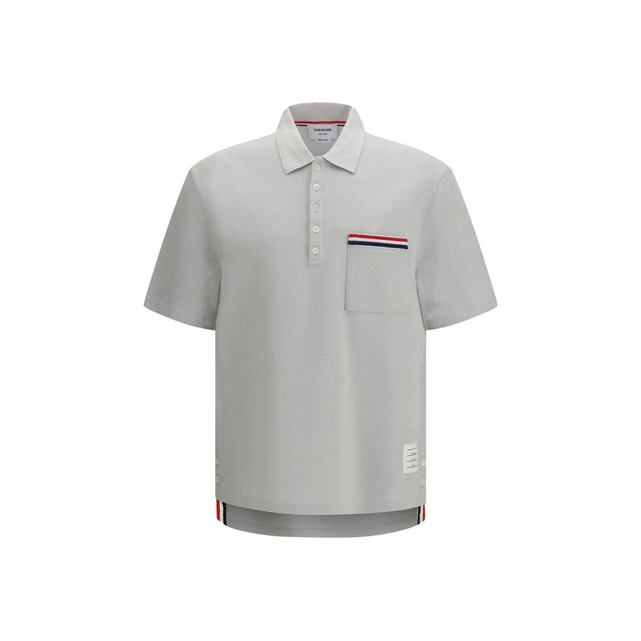 Thom Browne 55% Cotton polo in gray
