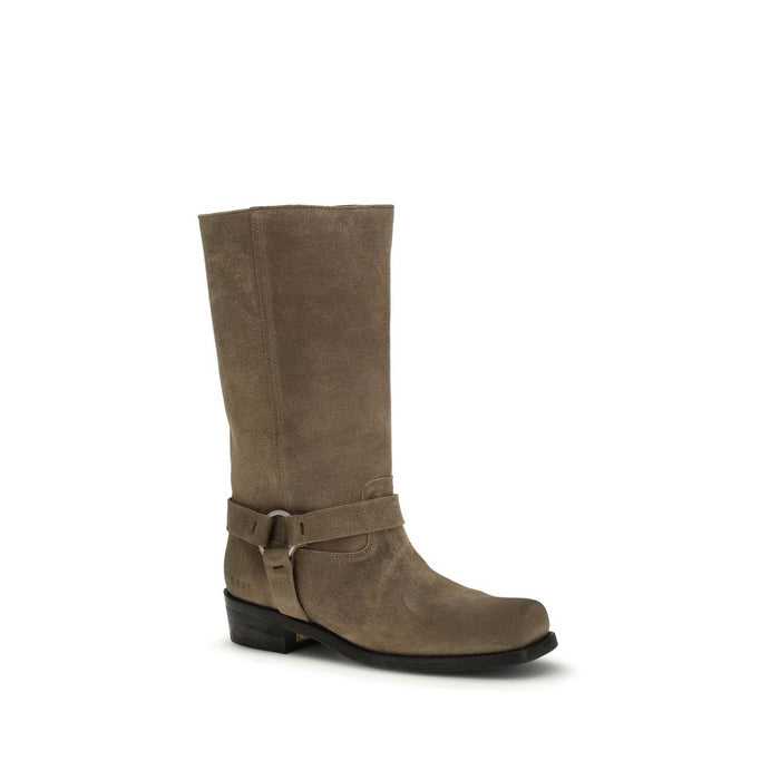 Golden Goose 100% Calf Leather Bos Taurus boot in beige — view 2