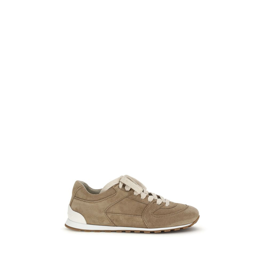 Brunello Cucinelli Upper 100% Calf Leather Bos Taurus sneaker in beige