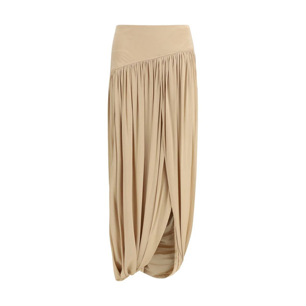 Ferragamo 93% Viscose skirt in beige