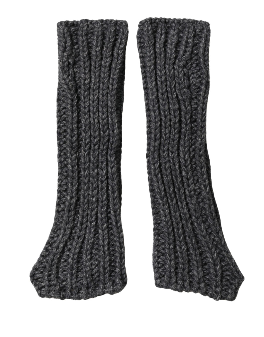Dolce & Gabbana 45% Acrylic 37% Alpaca 18% Wool gloves in gray
