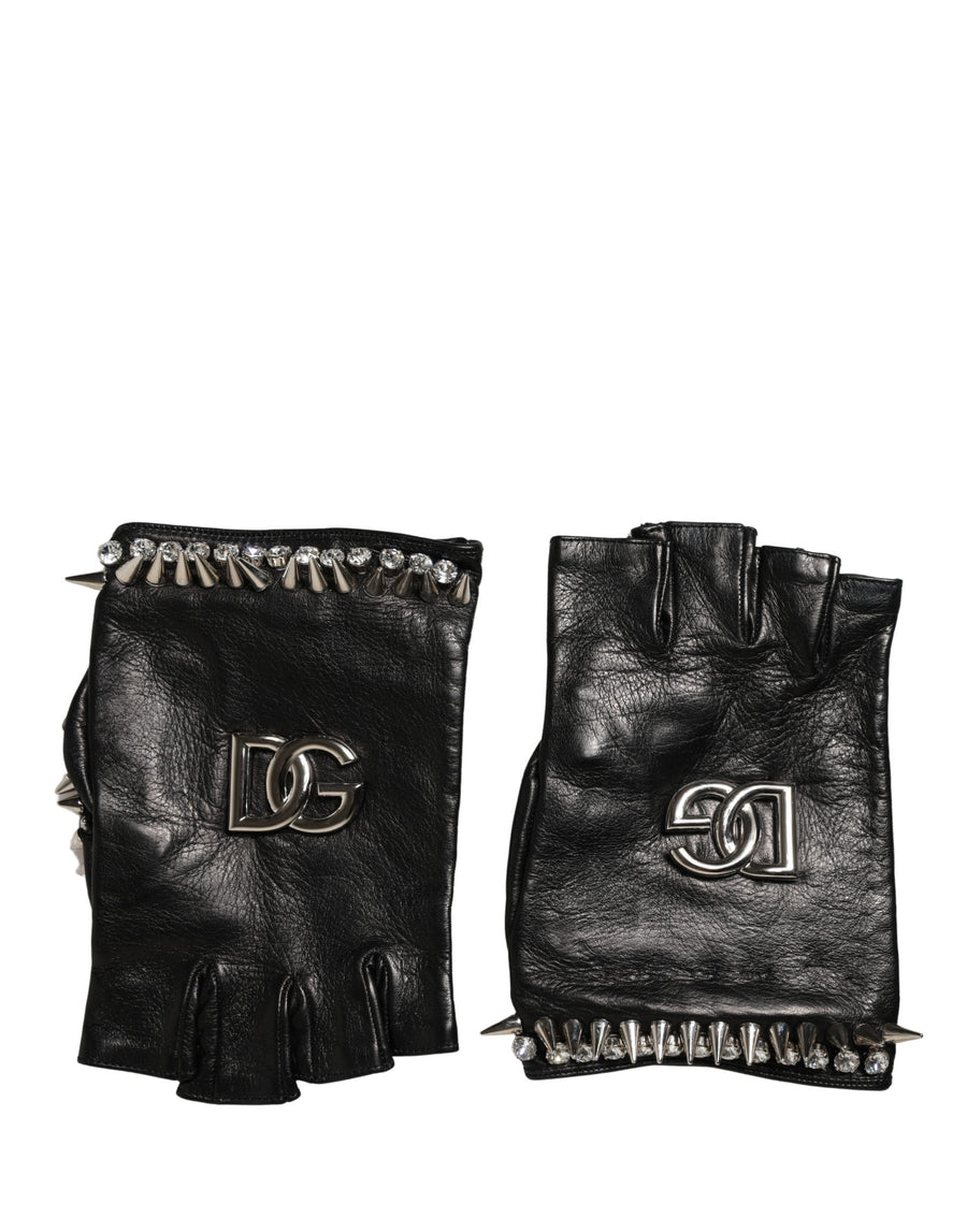 Dolce & Gabbana 100% Genuine Leather gloves in black