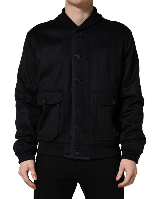 Dolce & Gabbana 100% Cashmere; Lining: 92% Silk 8% Cashmere jacket in black