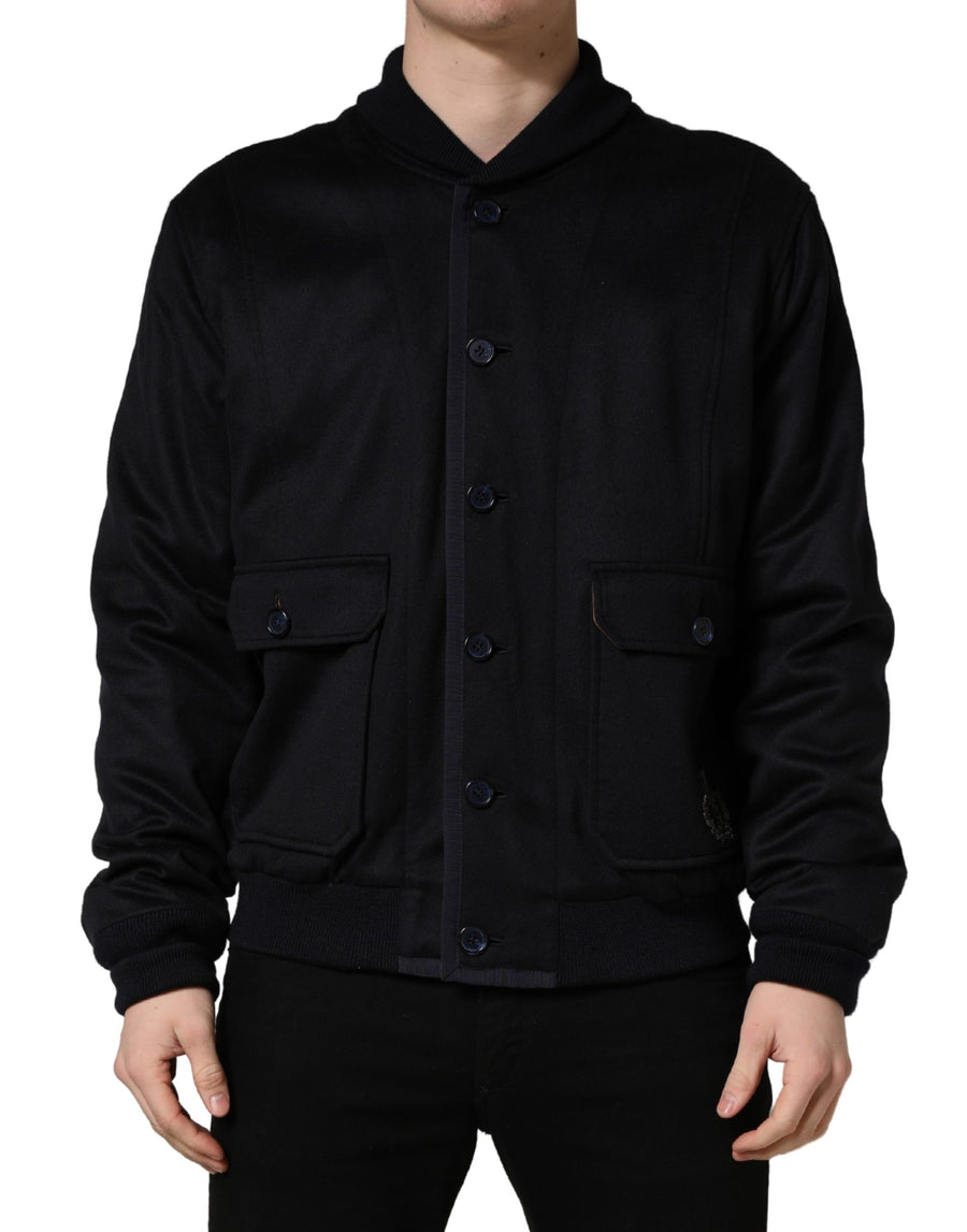 Dolce & Gabbana 100% Cashmere; Lining: 92% Silk 8% Cashmere jacket in black