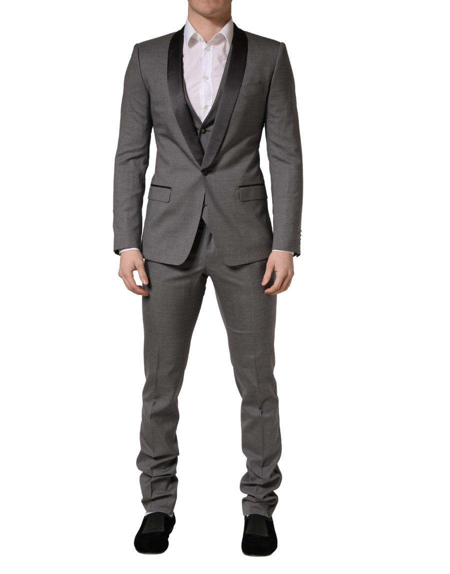 Dolce & Gabbana 84% Virgin Wool pant suit in gray
