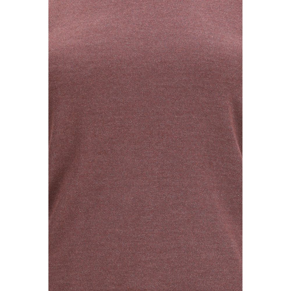 Brunello Cucinelli 51% Cashmere tank top in red — view 3