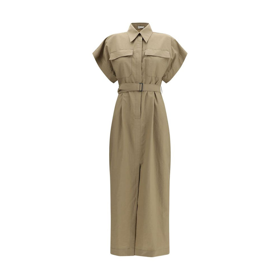Brunello Cucinelli 86% Cotton 14% Polyamide dress in beige