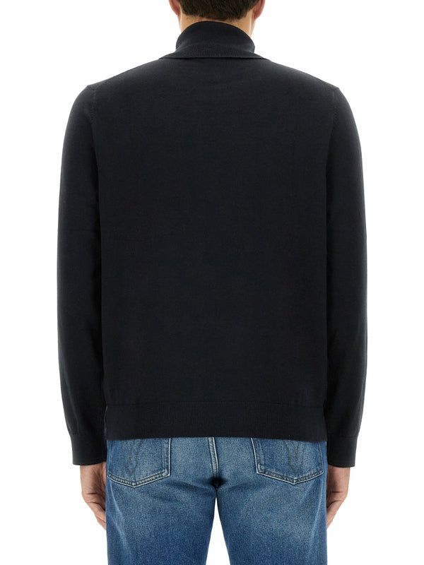 Zebra Print Shirt Black Cotton Jumpers